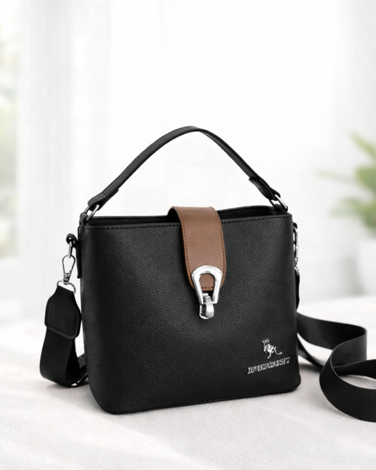 Bold & Beautiful Black Handbag₹899